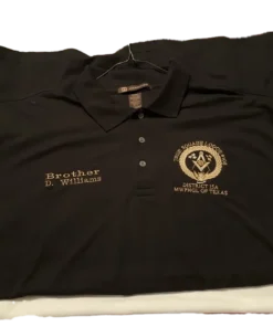 True Square 108 PHA Master Mason Blue Lodge Polo - Copy - Image 5